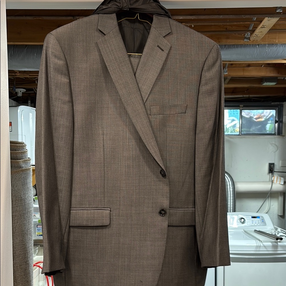 Men's Classic Gray Suit with 2 finished pants